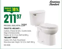 BMR TOILETTE RELIANT offer