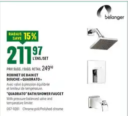 BMR ROBINET DE BAIN ET DOUCHE QUADRATO offer