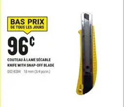 BMR COUTEAU À LAME SÉCABLE offer