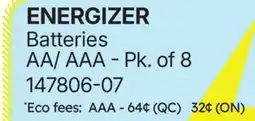 Rossy ENERGIZER Batteries offer