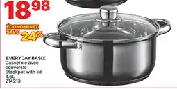 Rossy EVERYDAY BASIX Stockpot with lid offer