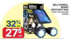 Rossy BELL+HOWELL Solar security light offer