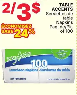 Rossy TABLE ACCENTS Napkins offer