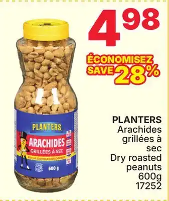 Rossy PLANTERS Dry roasted peanuts offer