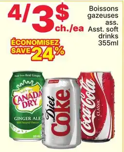 Rossy Canada Dry Asst. soft drinks offer