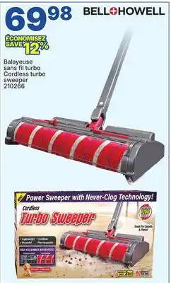 Rossy BELL+HOWELL Cordless turbo sweeper offer
