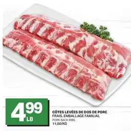 L'Intermarché CÔTES LEVÉES DE DOS DE PORC | PORK BACK RIBS offer