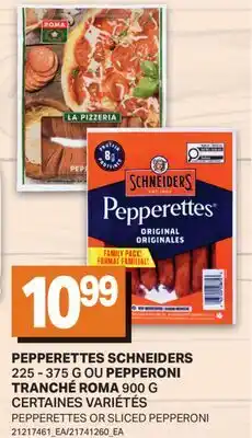 L'Intermarché PEPPERETTES, 225 - 375 G OU PEPPERONI TRANCHÉ, 900 G | PEPPERETTES OR SLICED PEPPERONI offer