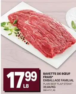 L'Intermarché BAVETTE DE BŒUF FRAIS* | PLAIN BEEF FLAP STEAK offer