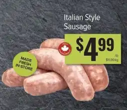 Produce Depot Italian Style Sausage offer