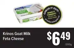 Produce Depot Krinos Goat Milk Feta Cheese offer