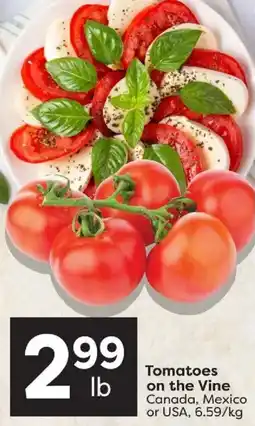 Quality Foods Tomatoes on the Vine offer