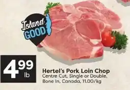 Quality Foods Hertel's Pork Loin Chop offer