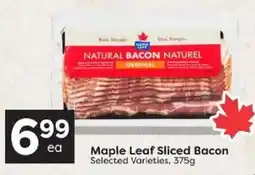 Quality Foods Maple Leaf Sliced Bacon offer