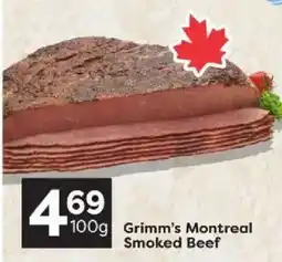 Quality Foods Grimm's Montreal Smoked Beef offer