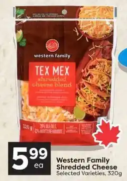 Quality Foods Western Family Shredded Cheese offer