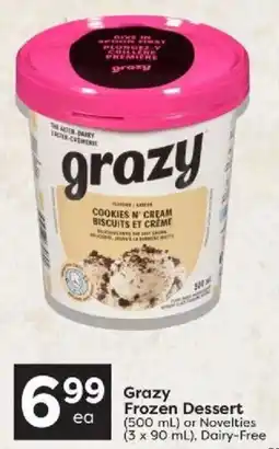 Quality Foods Grazy Frozen Dessert offer
