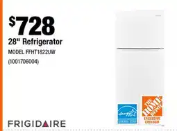 Home Depot 28 Refrigerator offer