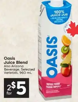 Quality Foods Oasis Juice Blend offer