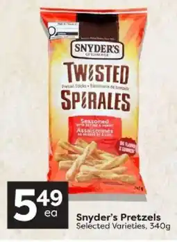Quality Foods Snyder's Pretzels offer
