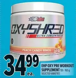 Metro Ehp oxy pre workout supplement offer