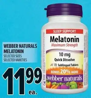 Webber naturals melatonin