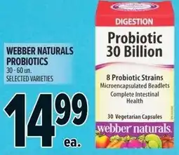 Metro Webber naturals probiotics offer