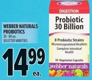Metro Webber naturals probiotics offer