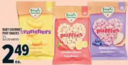 Metro Baby gourmet puff snacks offer