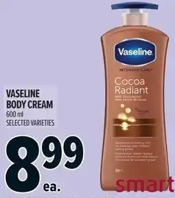 Metro Vaseline body cream offer