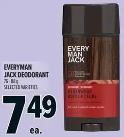 Metro Everyman jack deodorant offer