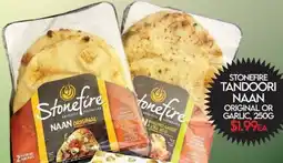 Fiesta Farms Stonefire tandoori naan original or garlic offer
