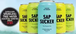 Fiesta Farms Sapsucker sparkling tree water offer