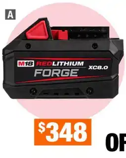 Home Depot XC8.0Ah battery offer