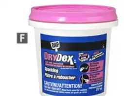 Home Depot Dap drydex spackling offer