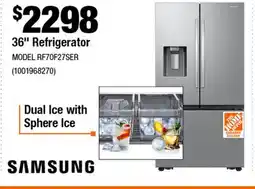 Home Depot 36 Refrigerator offer