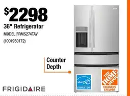 Home Depot 36 Refrigerator offer