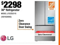 Home Depot 36 Refrigerator offer