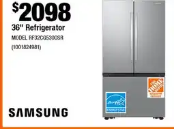 Home Depot 36 Refrigerator offer
