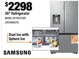 Home Depot 36 Refrigerator offer
