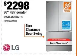 Home Depot 36 Refrigerator offer