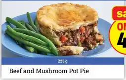 M & M Food Market Beef and Mushroom Pot Pie offer