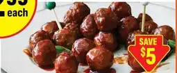 M & M Food Market Italian Style Beef Meatballs offer