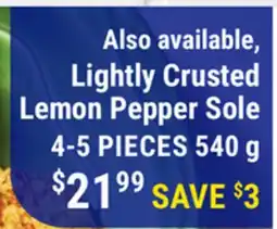 M & M Food Market Lightly Crusted Lemon Pepper Sole offer
