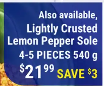 M & M Food Market Lightly Crusted Lemon Pepper Sole offer