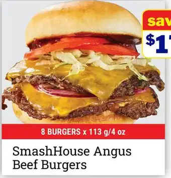 M & M Food Market SmashHouse Angus Beef Burgers offer