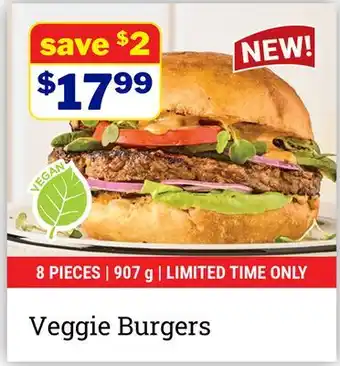 M & M Food Market Veggie Burgers offer