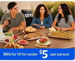 Walmart Banner - BBQ for 10 for under $5 per person offer