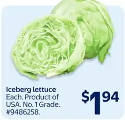 Walmart Iceberg lettuce offer