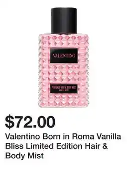 Sephora Valentino Born in Roma Vanilla Bliss Limited Edition Hair & Body Mist offer